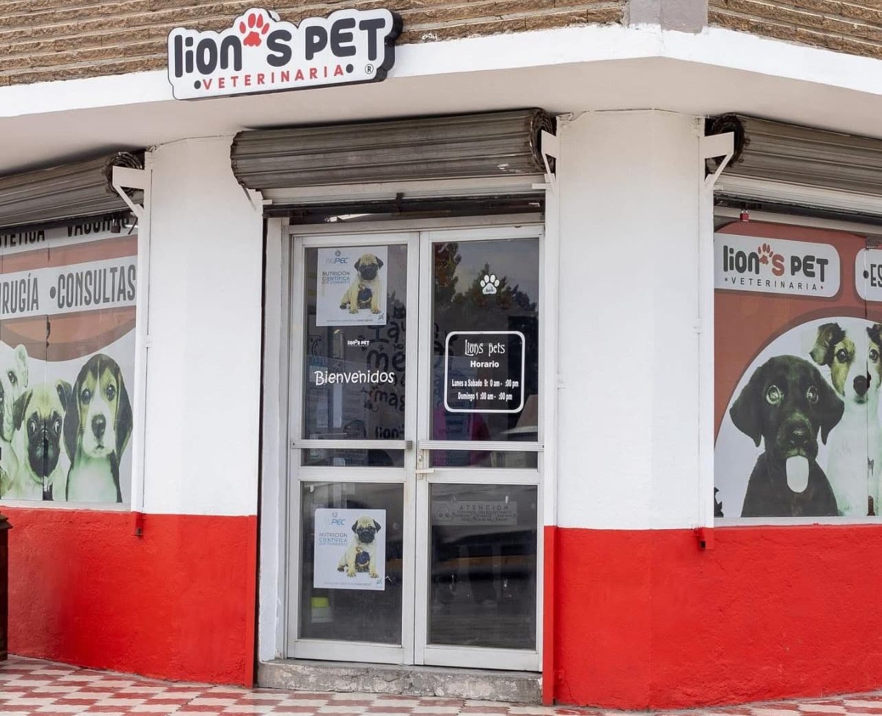 Fachada de la veterinaria